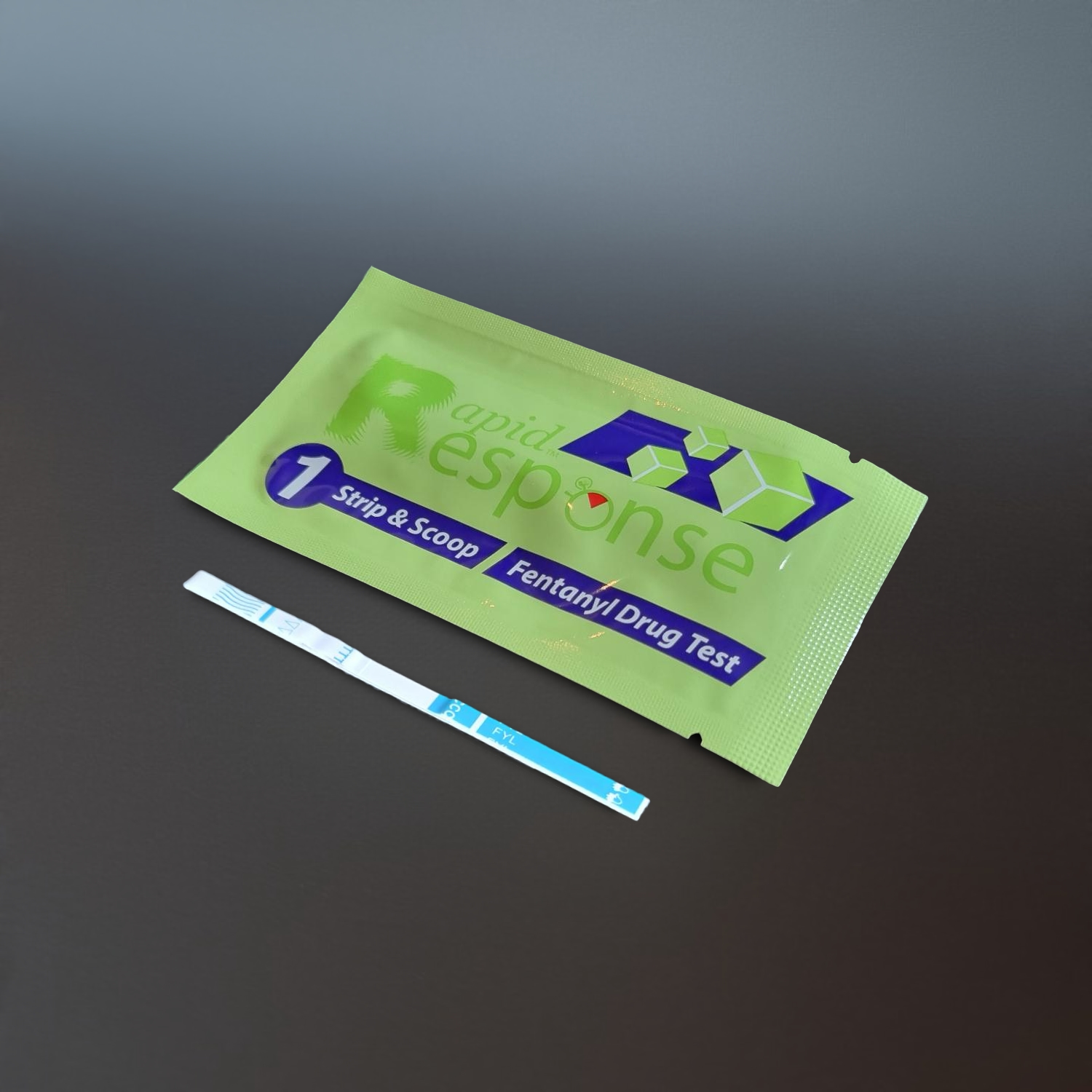 Rapid Response Fentanyl Test Strip and Package