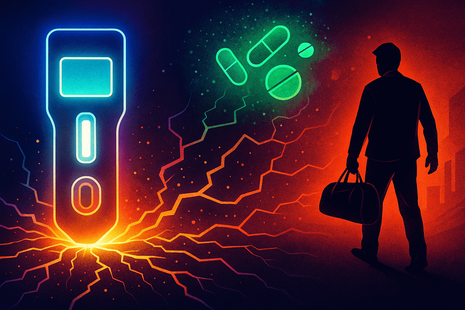 Glowing drug test disrupts trafficker’s supply chain
