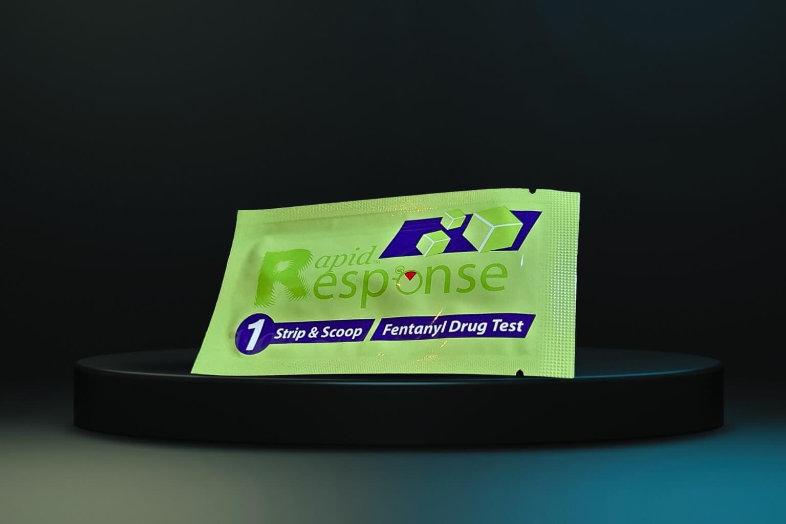 BTNX Rapid Response Fentanyl Test Strip on platform